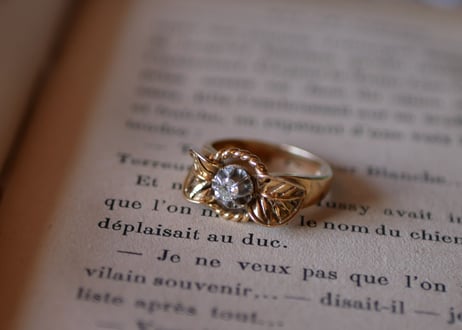 【お取り置き RESERVED】FR-23 antique RING 18K, Ruban