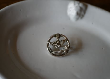 Brooch, Swallow and Muguet