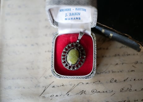 マーカサイト マルカジット ペンダントトップ FRANCE antique BROCANTE vintage