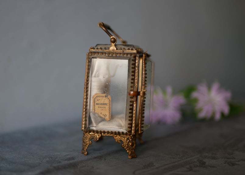 アンティーク ジュエリーボックス ガラス フランス ブロカント 【公式