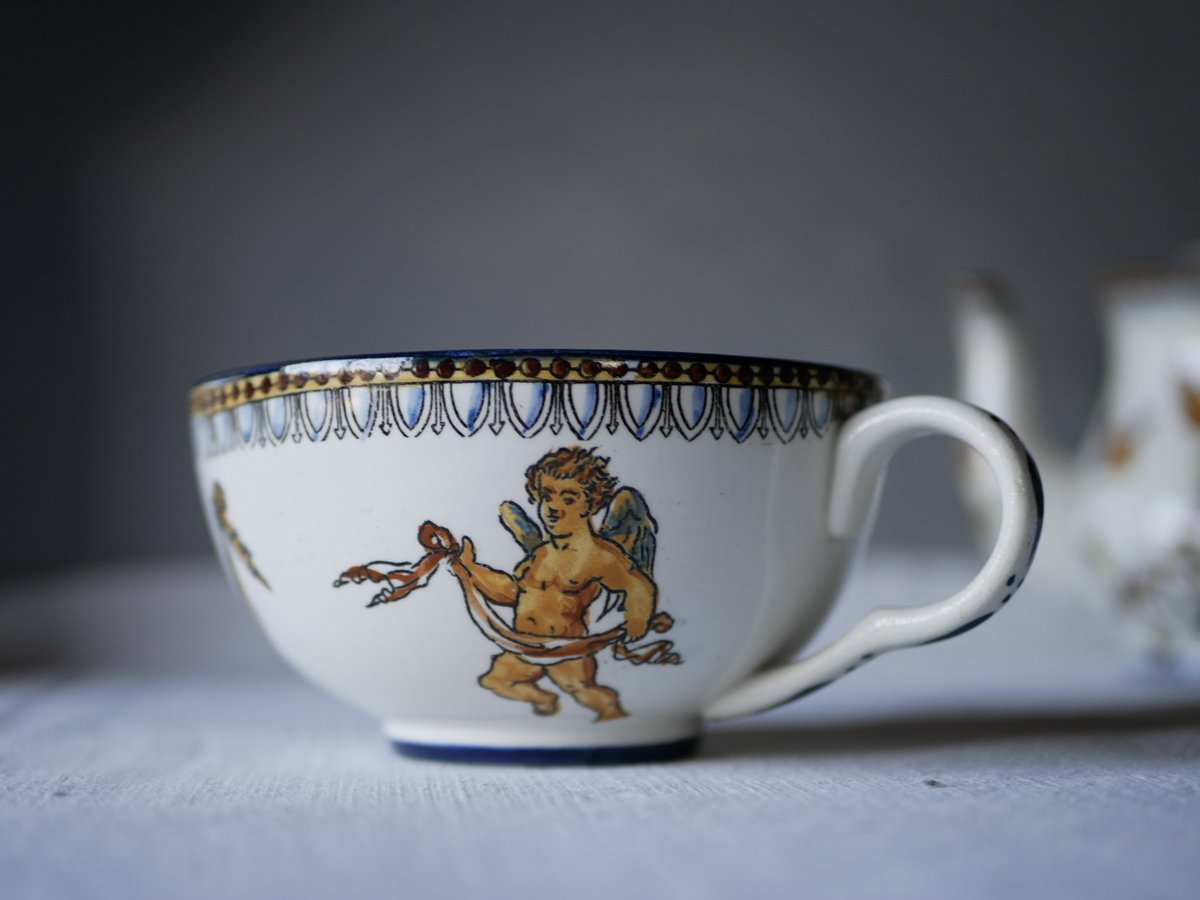 蚤の市ジアンC&Sソーサーフランスアンティーク