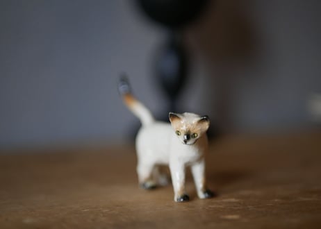 猫　フィギュリン　フランスアンティーク　ブロカント　ヴィンテージ