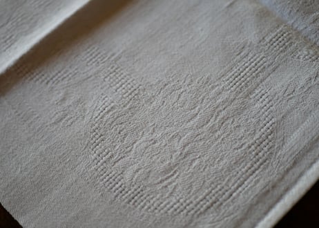 STOCK→１   ダマスク　テーブルナプキン　セルヴィエット　フランスビンテージ　ブロカント