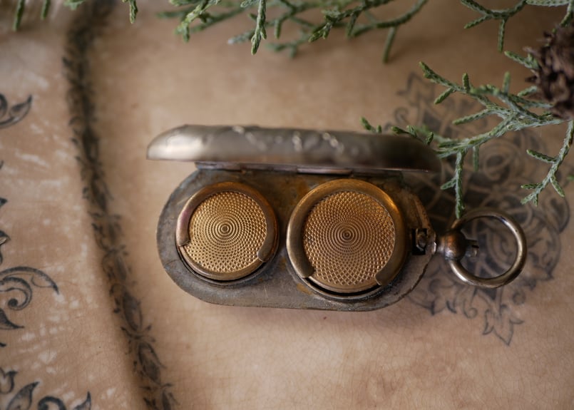 専用 アンティーク すずらん コインケース シャトレーン