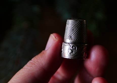 Muguet, silver thimble