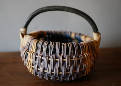 コロンとしたバイカラーパニエ FRANCE antique BROCANTE vintage