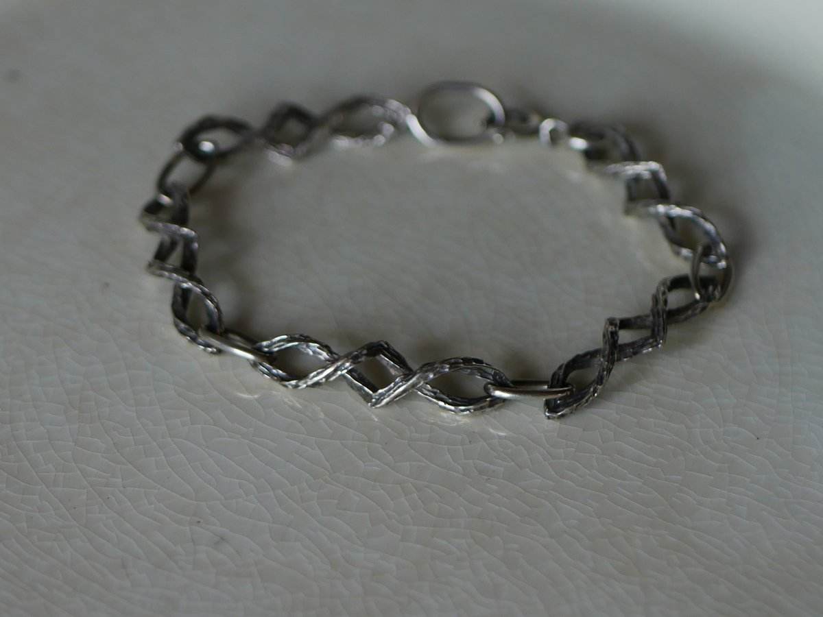 純銀製 蟹マーク シルバーブレスレット フランスヴィンテージ