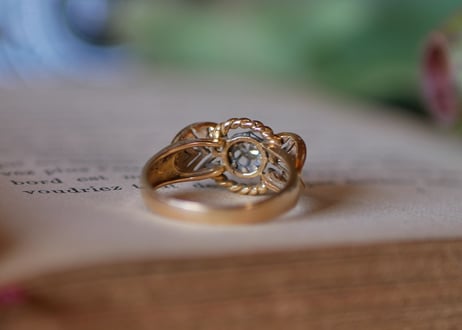 【お取り置き RESERVED】FR-23 antique RING 18K, Ruban