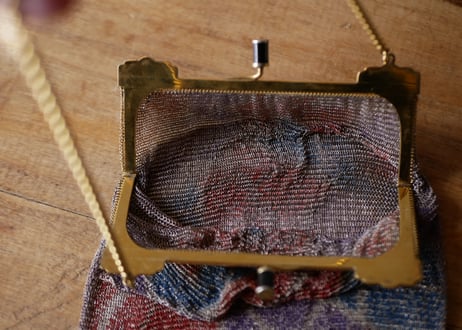 Antique metal bag 　アンティーク　メタル＆メッシュバッグ　フランスアンティーク