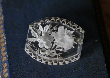 Lucite brooch