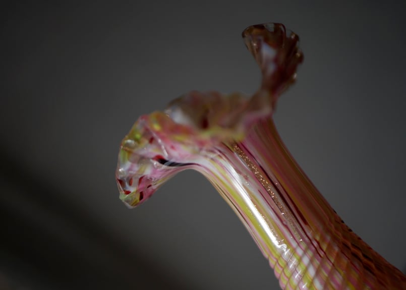 クリシー 花瓶 フラワーベース ピンクベース フランスヴィンテージ