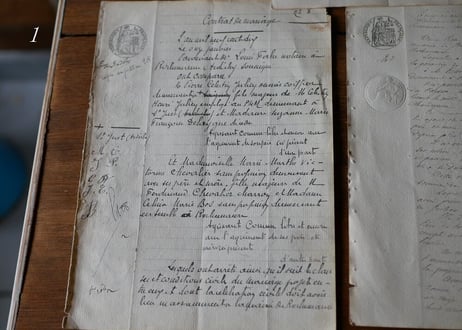 Old  lettering paper