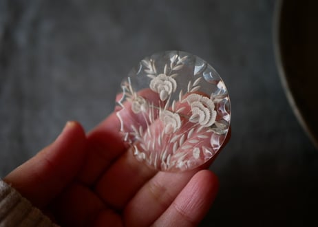 lucite brooch