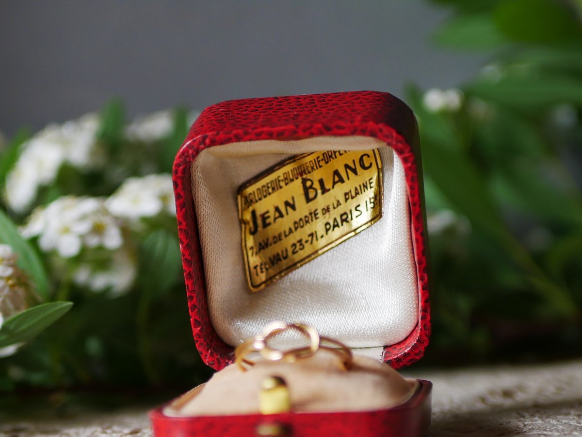 ノットデザイン K18 結び目リング 指輪 フランスヴィンテージ パリ  