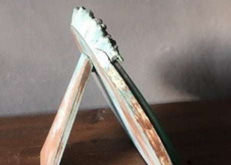 英アンティーク バーボラミラー