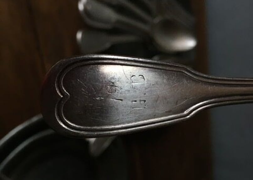 モノグラム入り デザートスプーン CHRISTOFLE クリストフル モノグラム入り デザートスプーン CHRISTOFLE クリストフル