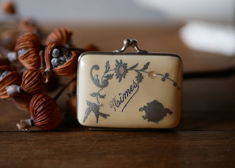 ポルトモネ Nimes フランスアンティーク コインパース ブロカント