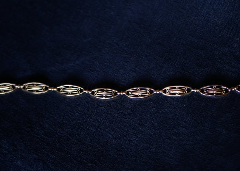 FB-07】フィリグリー K18 アンティークブレスレット アンティーク