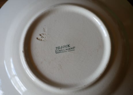 antique plate, Longchamp