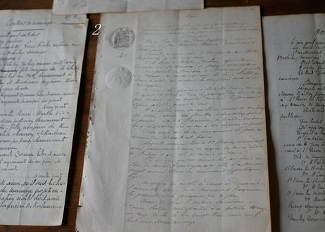 Old  lettering paper