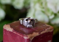 fede ring, sterling silver