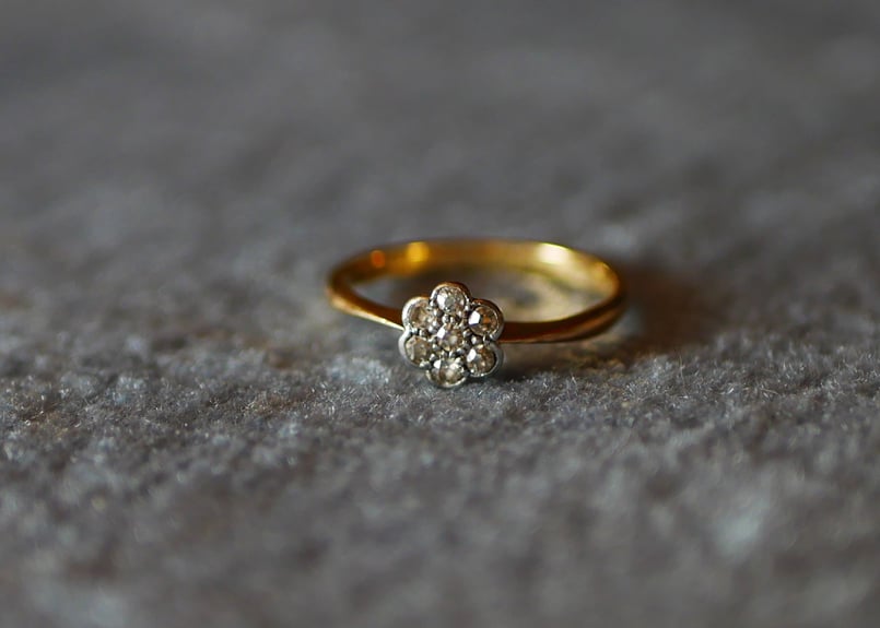 RESERVED 予約済 18ct アンティークリング 指輪 18金 RESERVED 予約済 18ct アンティークリング 指輪 18金
