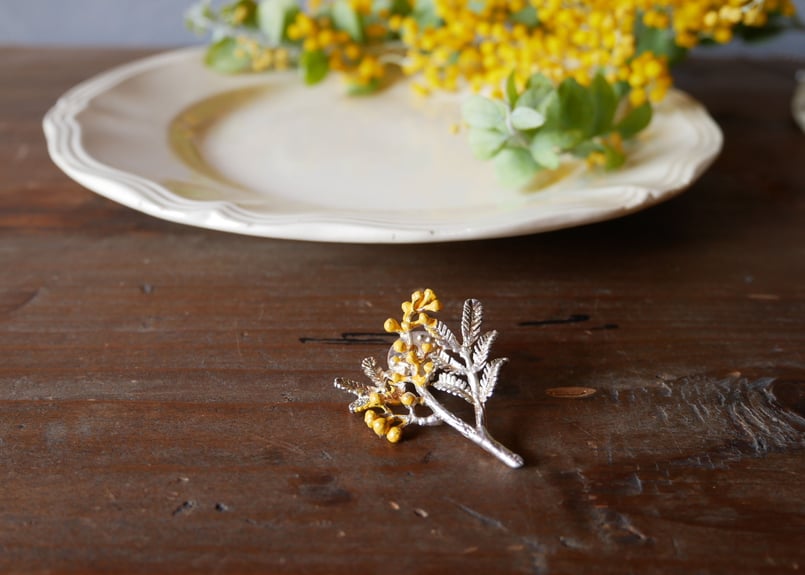 mimosa ミモザ ピンブローチ | mamantique