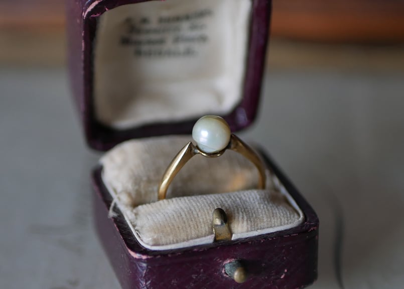 一粒パール フランスアンティーク 指輪 リング | mamantique