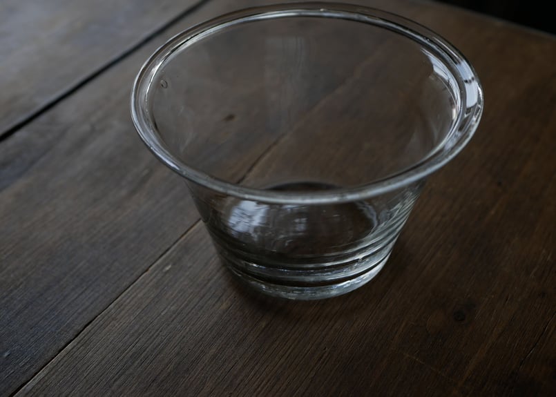 ガラスのコンフィチュールポット 大きい方 フランスアンティーク