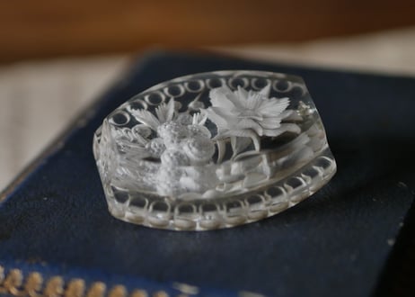 Lucite brooch