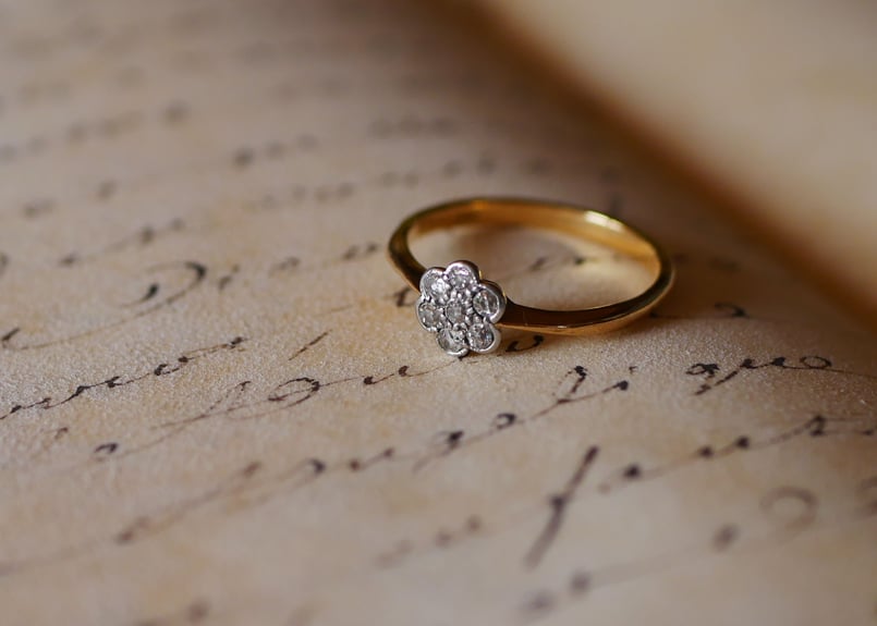 RESERVED 予約済 18ct アンティークリング 指輪 18金 RESERVED 予約済 18ct アンティークリング 指輪 18金