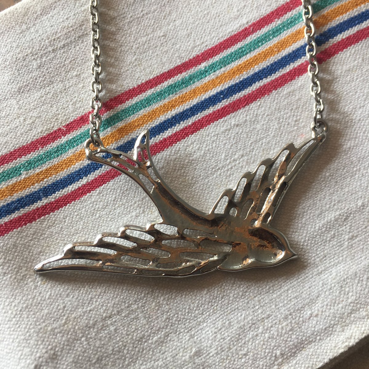 フランスアンティーク　ペンダントトップ・つばめ fit=scale-down,w=1200