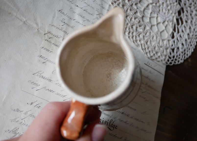 クレイユモントロー アンティーク ミルクピッチャー | mamantique