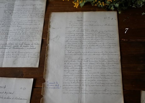 Old  lettering paper