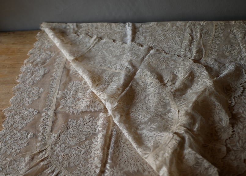 アンティークレース テーブルクロス フランスアンティーク
