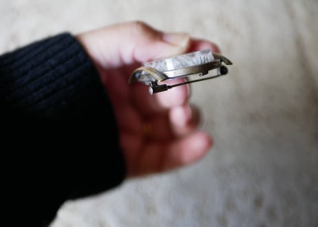 インダストリアル　ルーサイトブローチ　フランスヴィンテージ　ブロカントのある暮らし