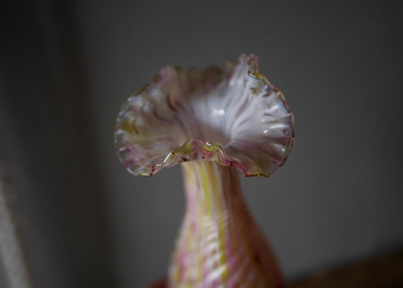 クリシー 花瓶 フラワーベース ピンクベース フランスヴィンテージ