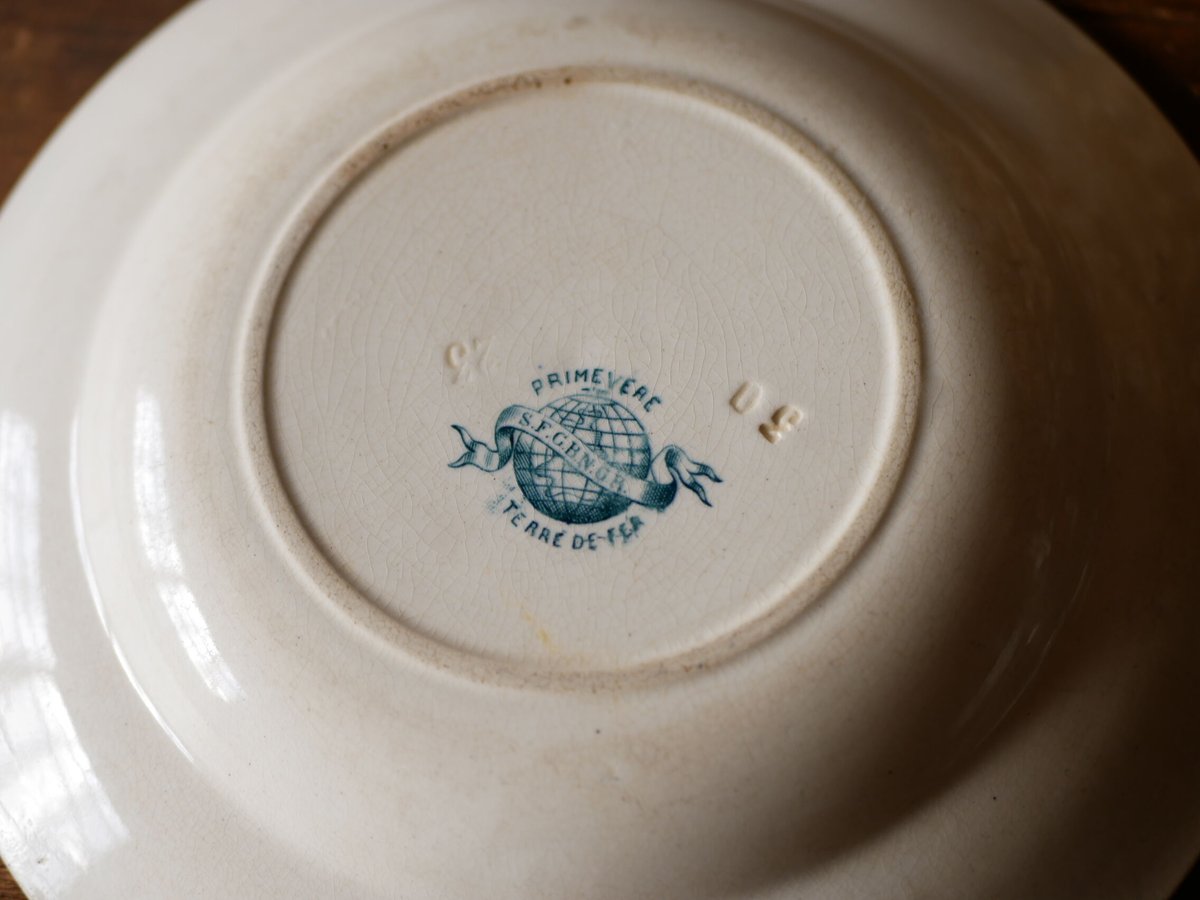 フランスアンティーク　プレート　ブロカント フランスアンティーク アンティークプレート ブロカント TERRE