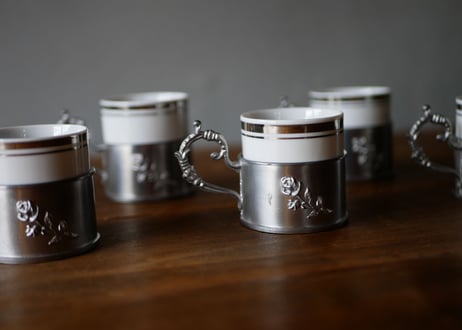 Pewter Rose cup +