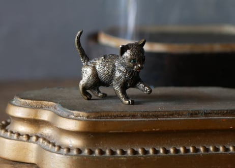 ブロンズ製　猫　オブジェ　パリ　フランスアンティーク　アンティークのある暮らし