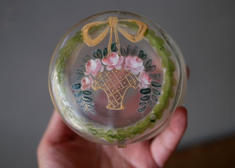 bouquet, glass case