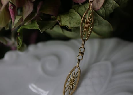 FN-03  filigree K18 gold necklace