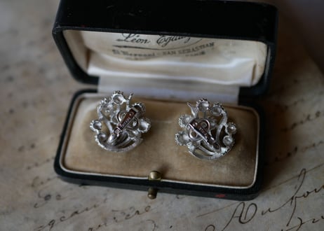 mimosa earrings, CROWN TRIFARI SILVER