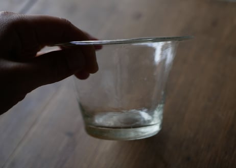 ガラスのコンフィチュールポット　小さい方　フランスアンティーク