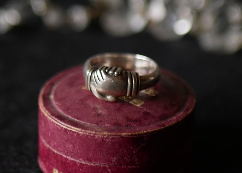 【12/12まで値下げ 】k9 フランス ヴィンテージリング ミネルヴァ刻印 フェデリング ヴィンテージリング フランス