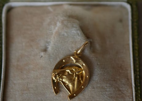 Horseshoe,  K18 Pendant top
