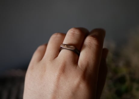 ヴィンテージリング　鼈甲　リング　フランスヴィンテージ　ヴィンテージアクセサリー