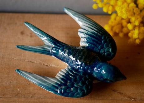 フランス　アンティーク　Bordeaux プレー トセット　小鳥　ツバメ フランス アンティーク Bordeaux プレー トセット 小鳥 ツバメ