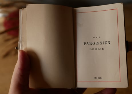 ミセル　祈祷書　モノグラム　MA　フランスアンティーク　アンティークのある生活