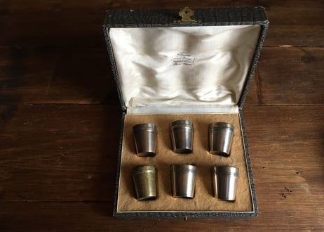フランスアンティーク  銀食器 リキュールカップ